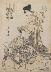 Kabuki-Schauspieler Segawa und Gennosove